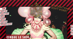 Desktop Screenshot of cirquelesoir.com