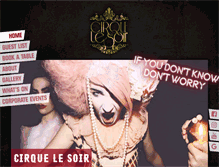 Tablet Screenshot of cirquelesoir.com